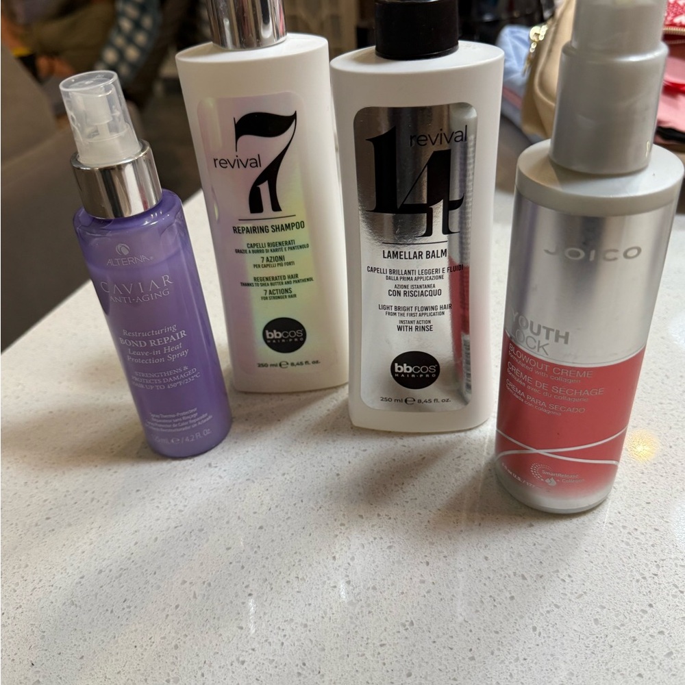 Joico Youth Lock Hair Product with Purple and Pink Accents